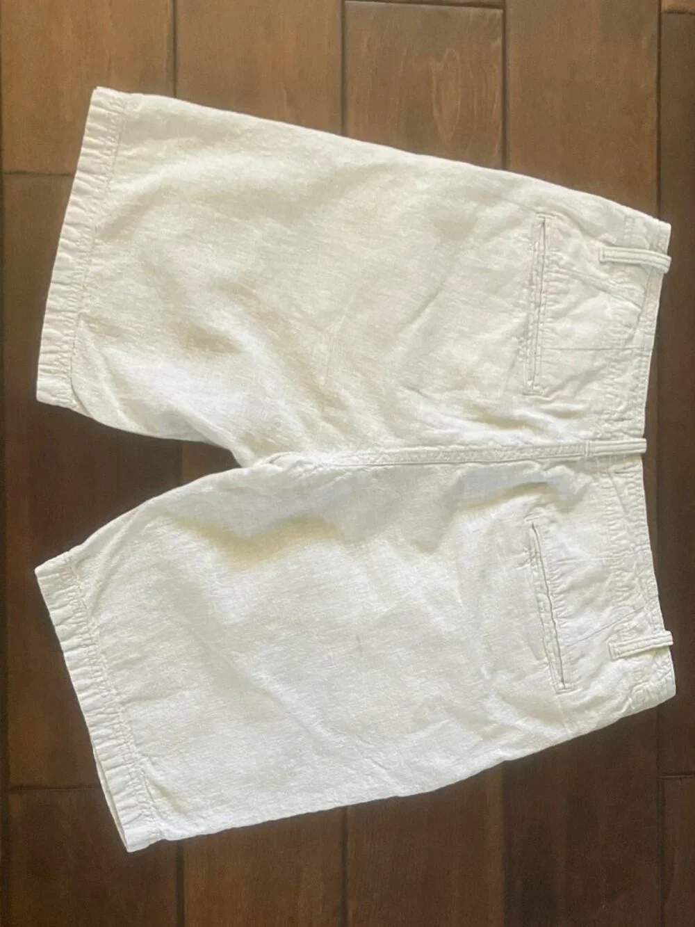 14th & Union Linen 8in Shorts - Slim Fit Men's Size 30 - Navy & Tan